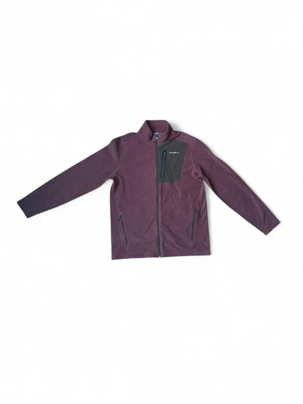Eddie Bauer First Ascent Cloud Layer Full Zip Fleece Jacket Cognac Men’s Medium